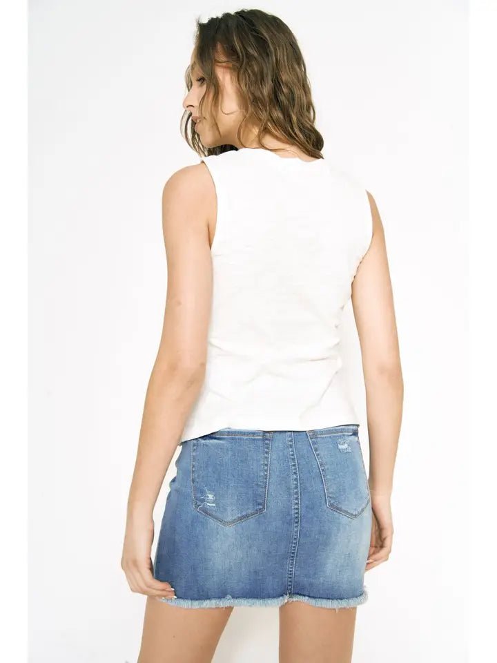 Smocked Tank Top - Chandeliers Boutique ny