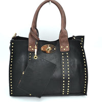 Square gold stud bag - Chandeliers Boutique ny