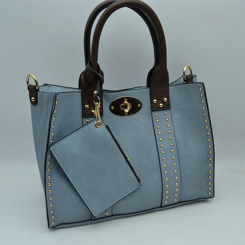 Square gold stud bag - Chandeliers Boutique ny