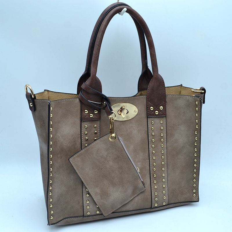 Square gold stud bag - Chandeliers Boutique ny