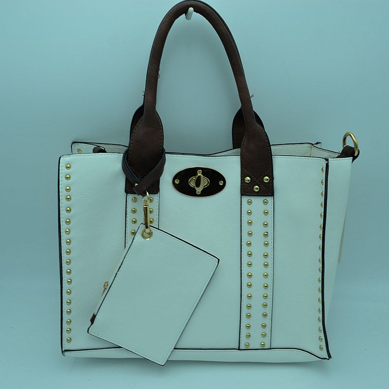 Square gold stud bag - Chandeliers Boutique ny