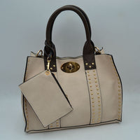 Square gold stud bag - Chandeliers Boutique ny