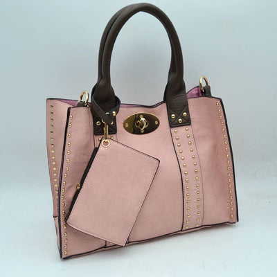 Square gold stud bag - Chandeliers Boutique ny
