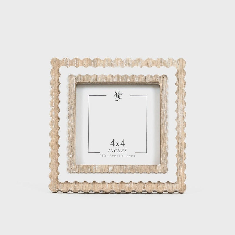 Square Scallop frame - Chandeliers Boutique ny