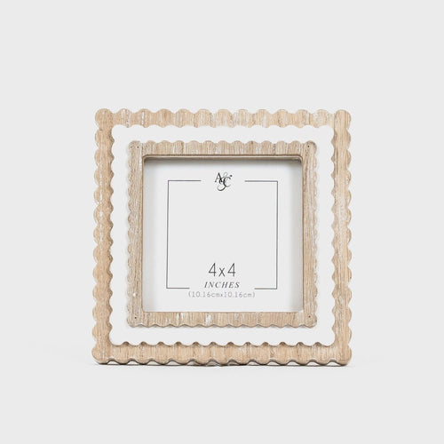 Square Scallop frame - Chandeliers Boutique ny