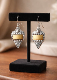 Stitched Heart Earring - Chandeliers Boutique ny