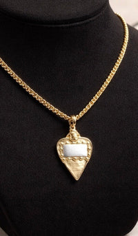 Stitched Heart Necklace - Chandeliers Boutique ny