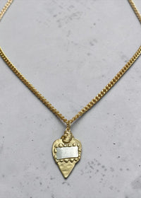 Stitched Heart Necklace - Chandeliers Boutique ny