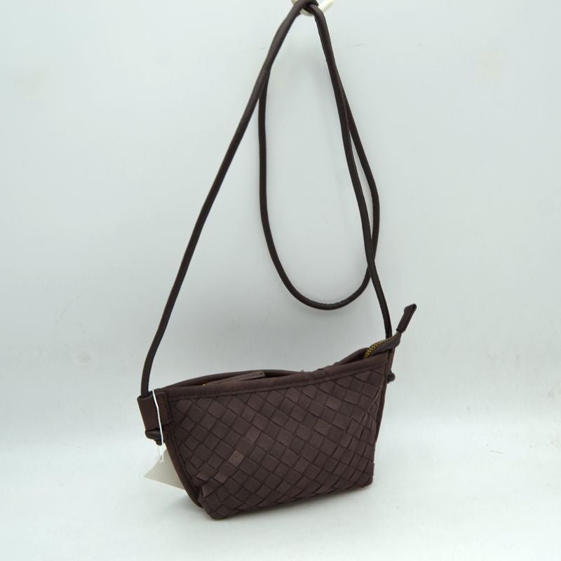 Suede Woven Crossbody - Chandeliers Boutique ny