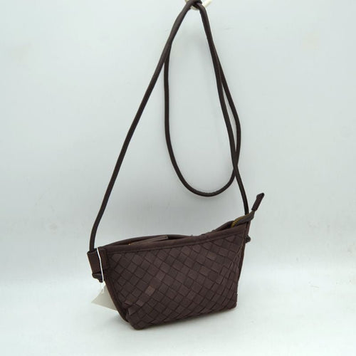 Suede Woven Crossbody - Chandeliers Boutique ny