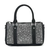 Super Sparkling Petite Denim Satchel - Chandeliers Boutique ny