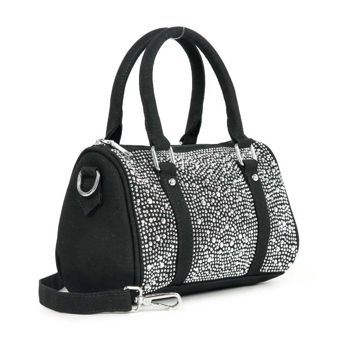 Super Sparkling Petite Denim Satchel - Chandeliers Boutique ny