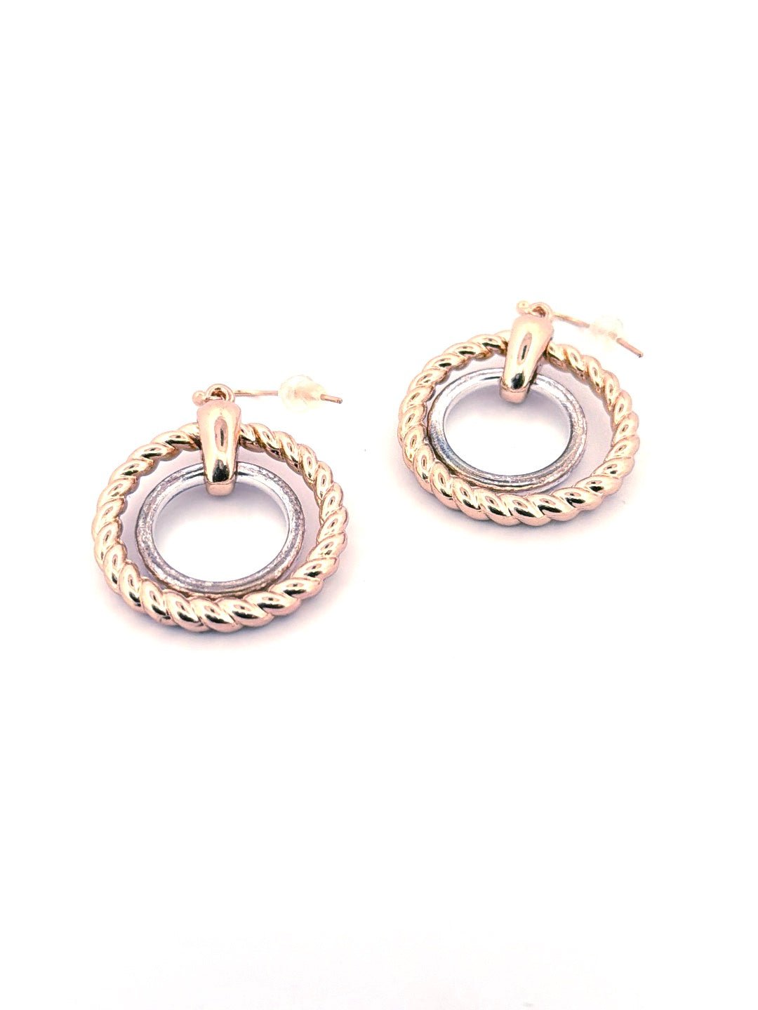 Textured Trapeze Drop Earrings - Chandeliers Boutique ny