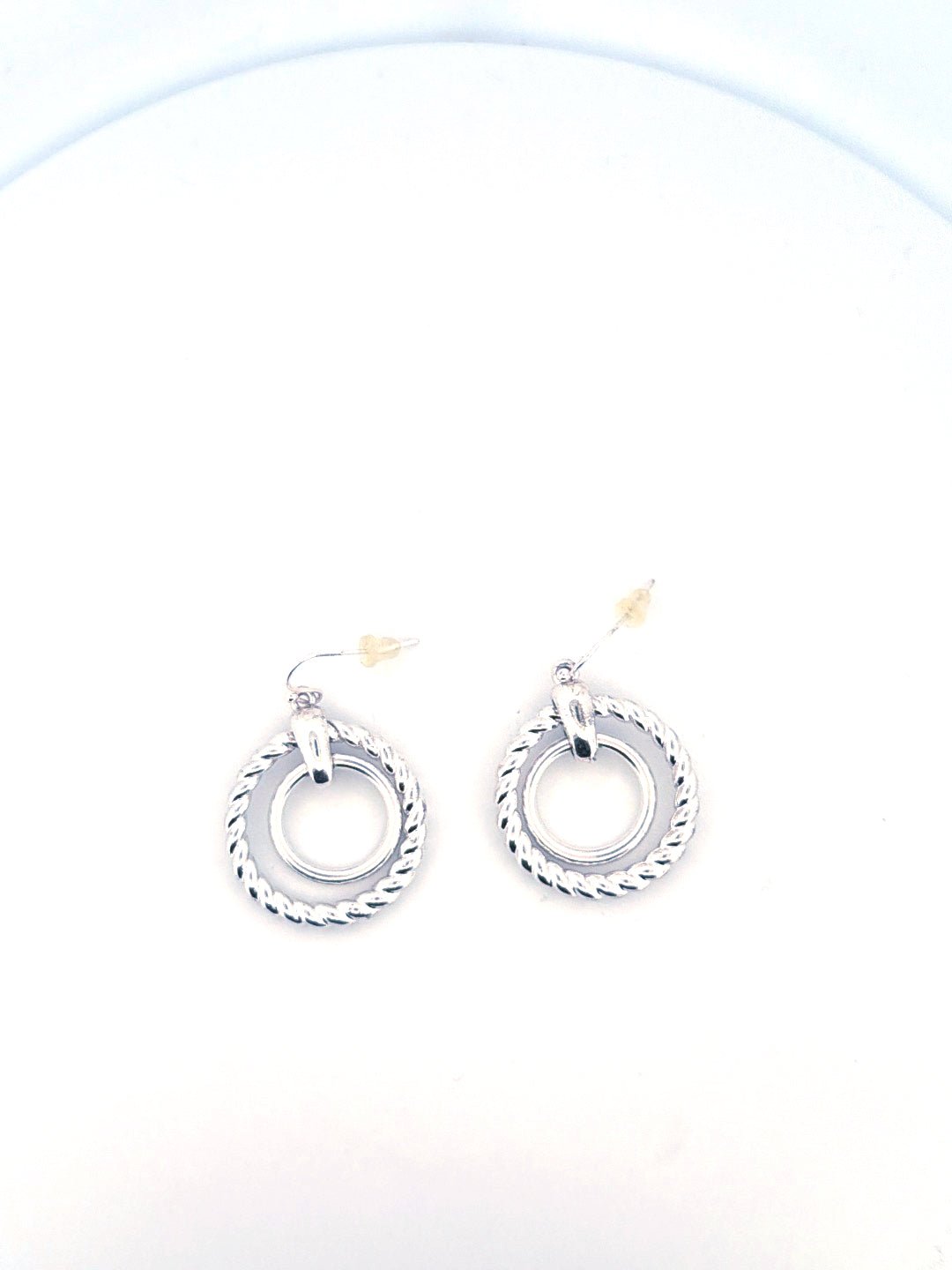 Textured Trapeze Drop Earrings - Chandeliers Boutique ny