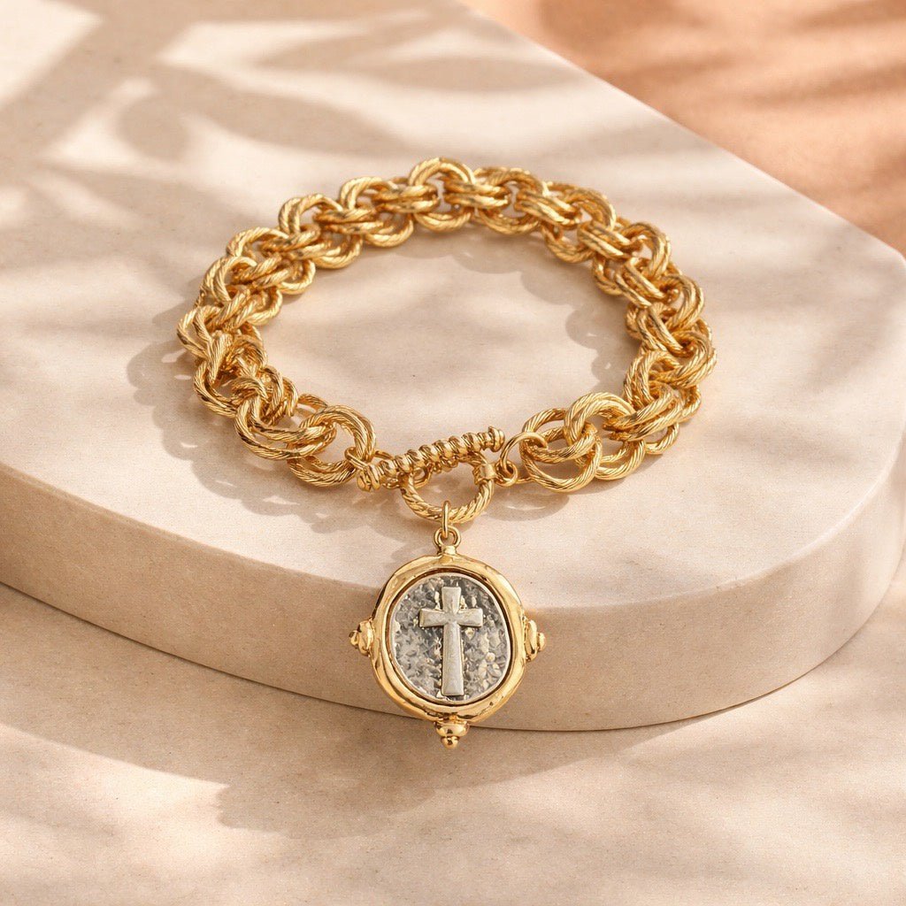 The Cross Bracelet - Chandeliers Boutique ny