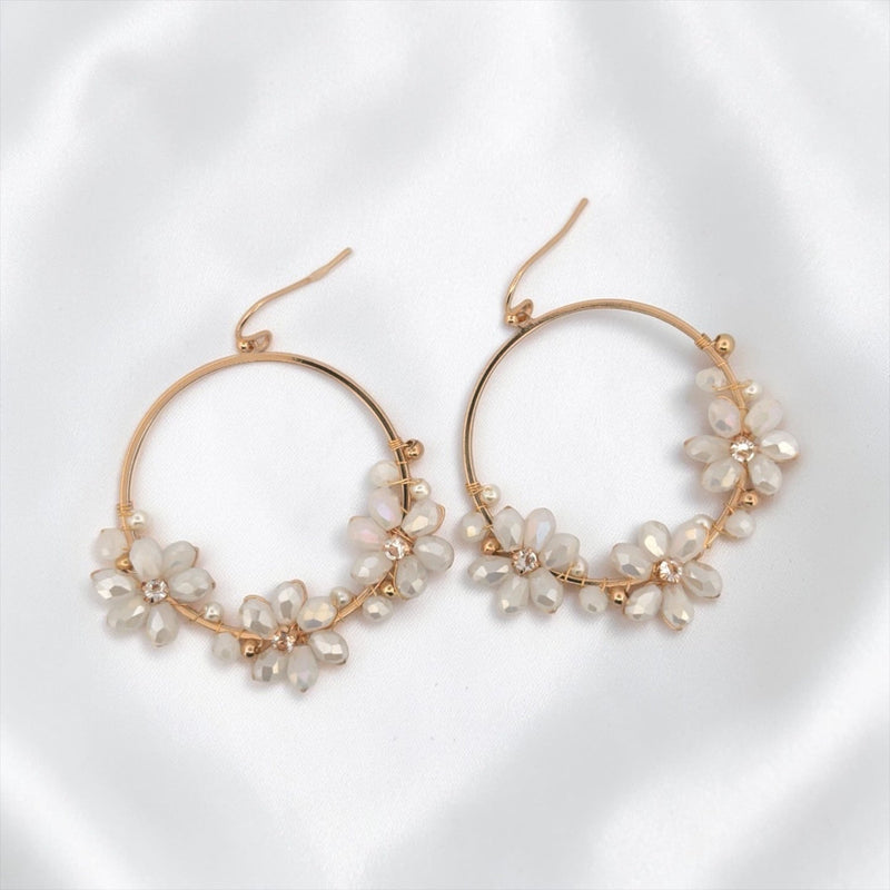 The Daring Daisy Hoop - Chandeliers Boutique ny