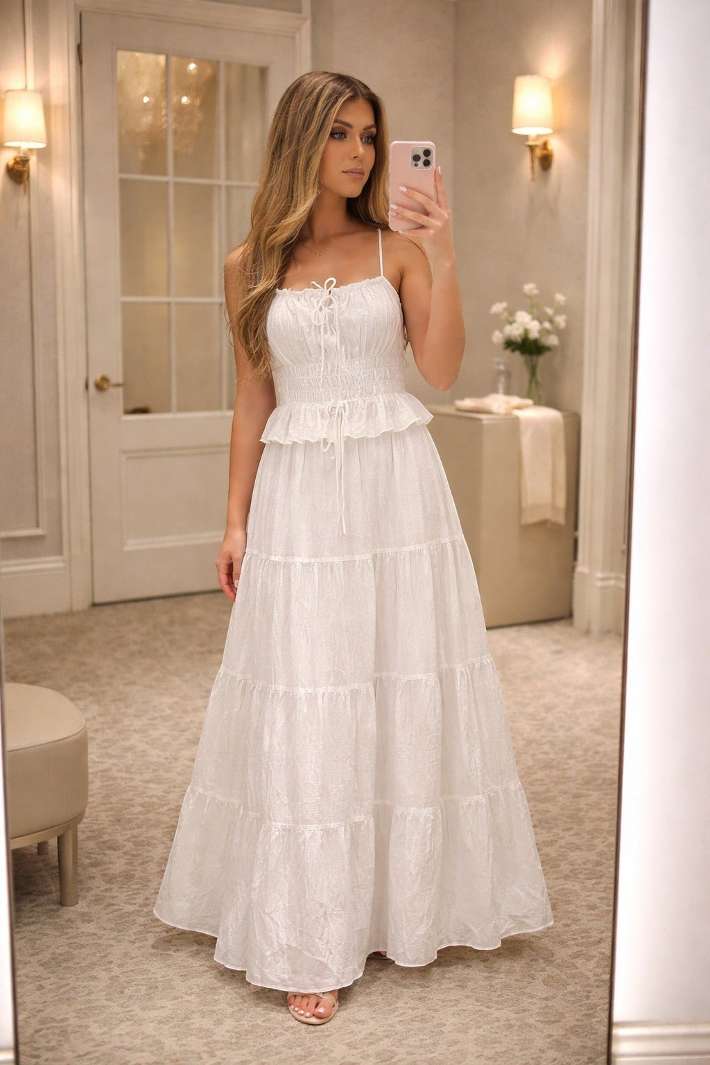 Tiered Maxi Skirt - Chandeliers Boutique ny