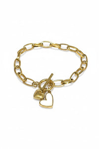 Two Heart Toggle Bracelet - Chandeliers Boutique ny