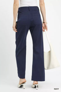 Umgee Button Stretched Pants - Chandeliers Boutique ny