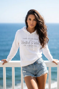 United States on Nantucket Hoodie - Chandeliers Boutique ny