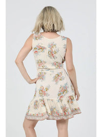 V Neck Elastic Waist Wrap Dress - Chandeliers Boutique ny
