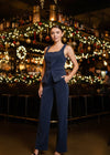 Velvety High - rise Relaxed Pants - Chandeliers Boutique ny