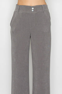 Velvety High - rise Relaxed Pants - Chandeliers Boutique ny