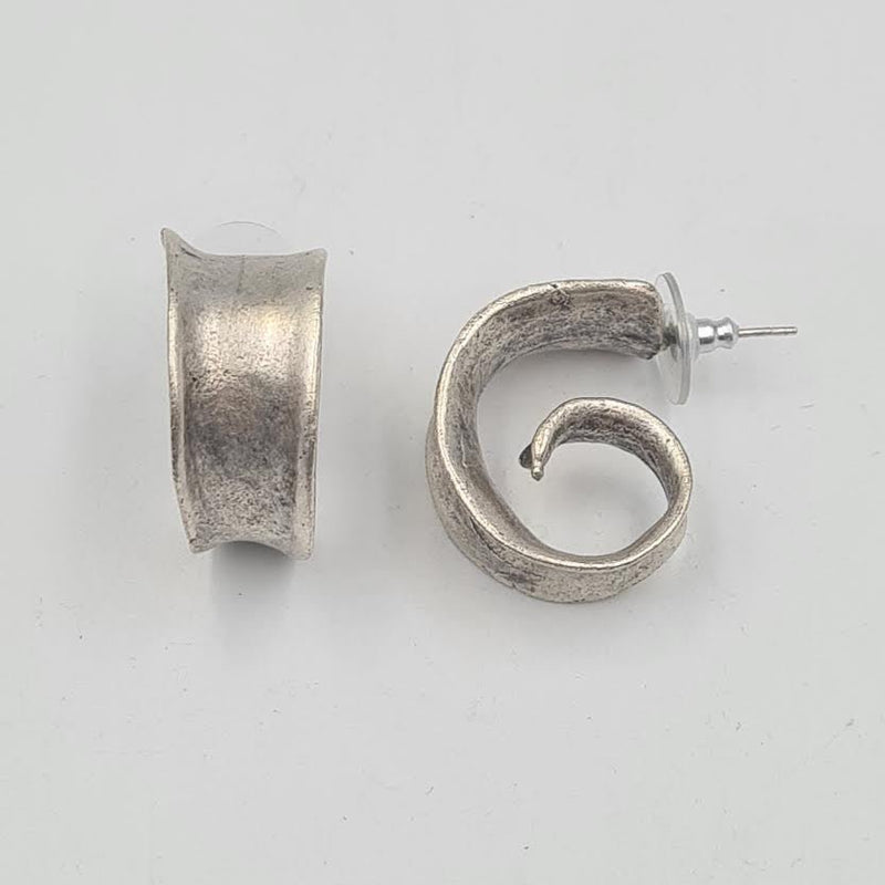 Whirl Form Post Earrings - Chandeliers Boutique ny