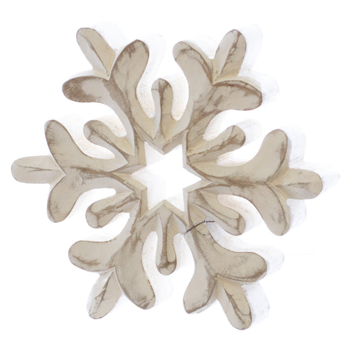 White Wash Snowflake Large - Chandeliers Boutique ny