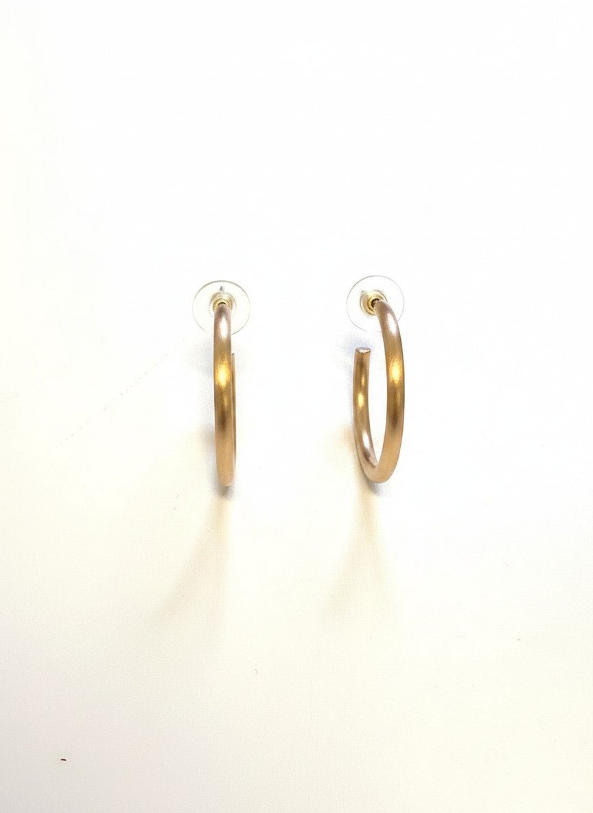 Worn Hoop Earring - Chandeliers Boutique ny
