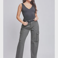 High Rise Belted Cargo Pant