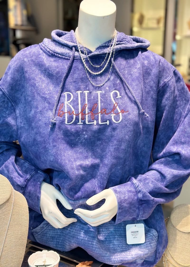 Washed Ribbed Bills Hoodie