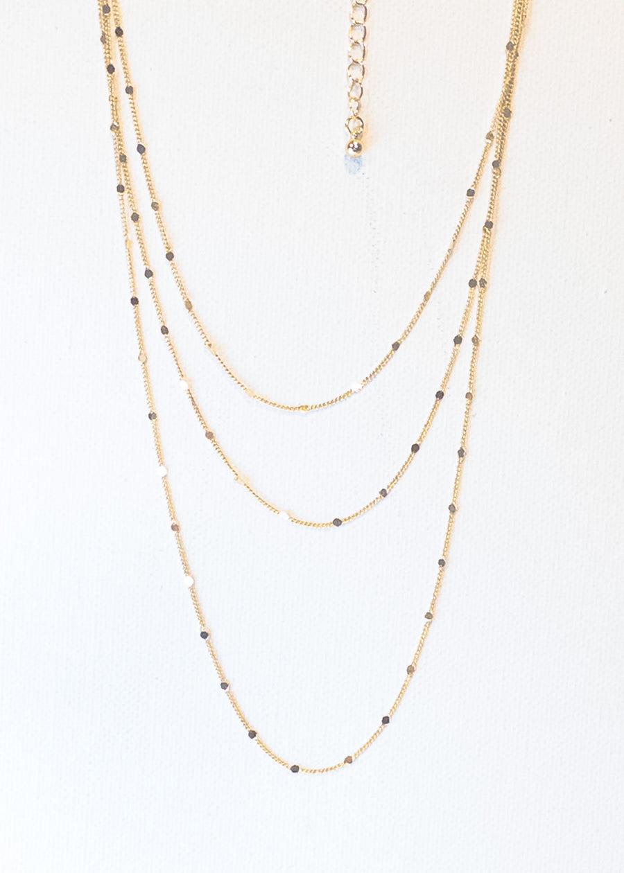 Delicate Triple Layered Necklace