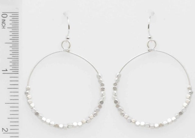 Beaded Oz Hoops