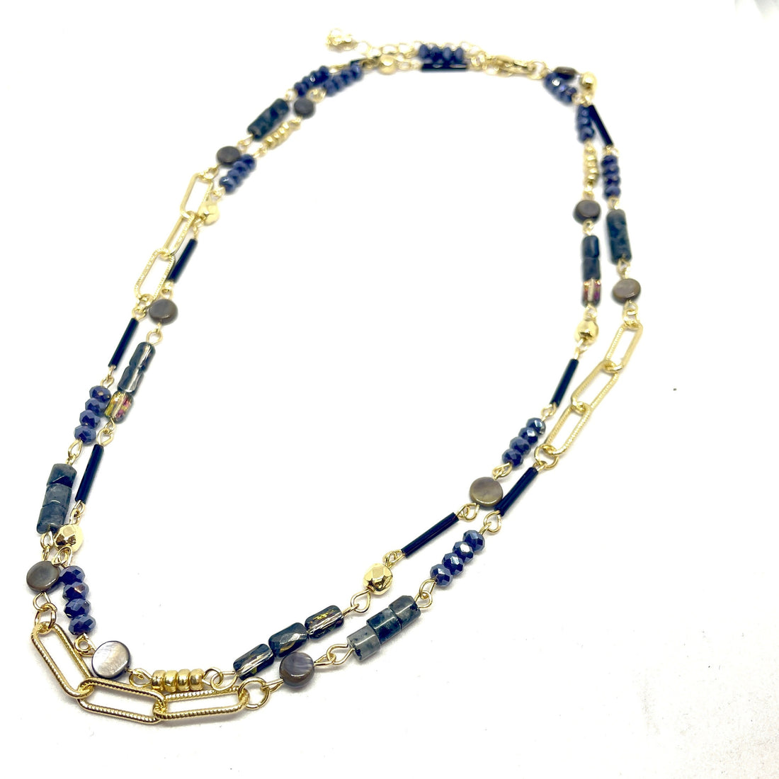 Semi Precious glass bead necklace