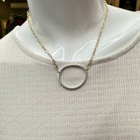 Oval Circle On Chain