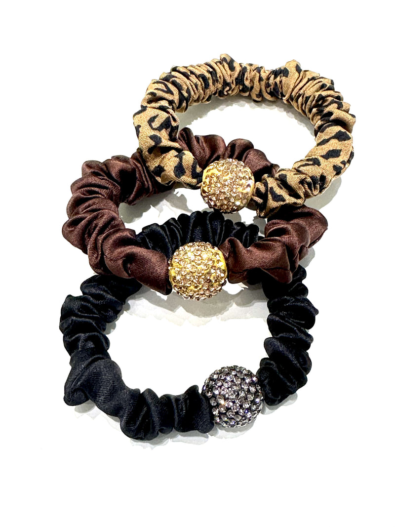 Hair Tie With Rhinestone Ball