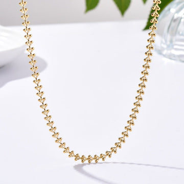 Grain Style Stainless Necklace
