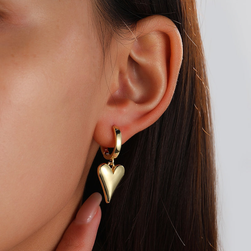 Gold Plated Love Earrings