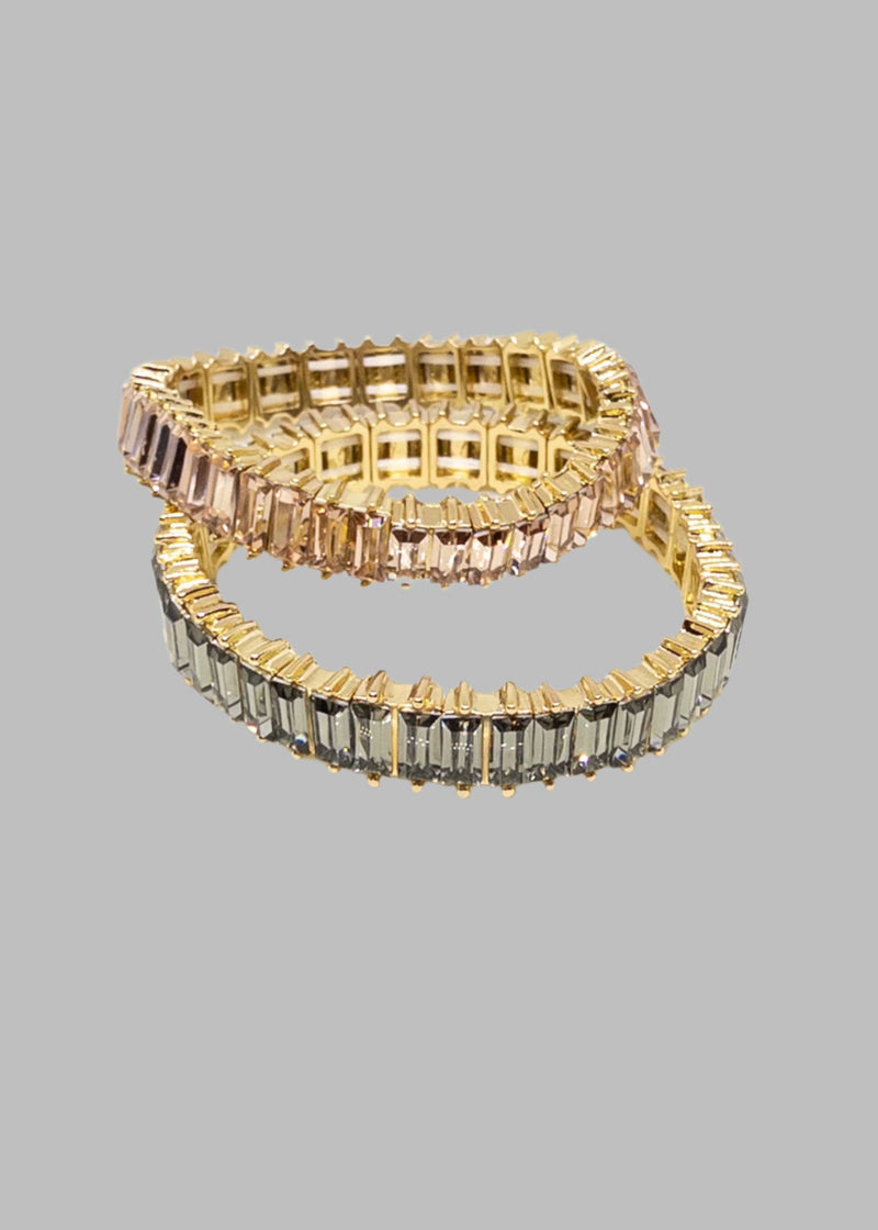 Baguette Stretch Bracelet - Chandeliers Boutique ny