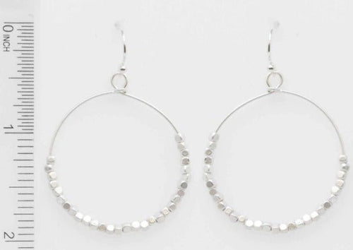 Beaded Oz Hoops - Chandeliers Boutique ny