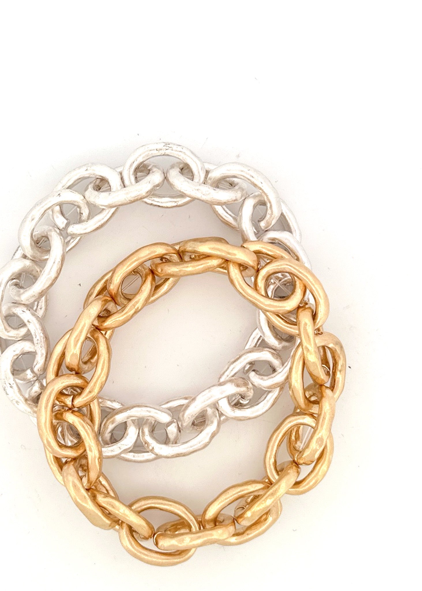 Chain Link Stretch Bracelet - Chandeliers Boutique ny