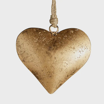 Small Golden Antique Heart