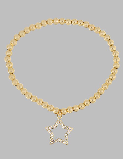 Five - pointed Star Beaded Bracelet - Chandeliers Boutique ny