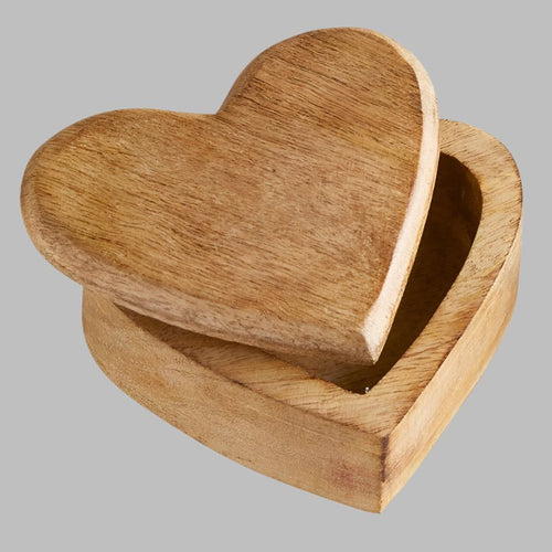 Large Wooden Heart Box - Chandeliers Boutique ny