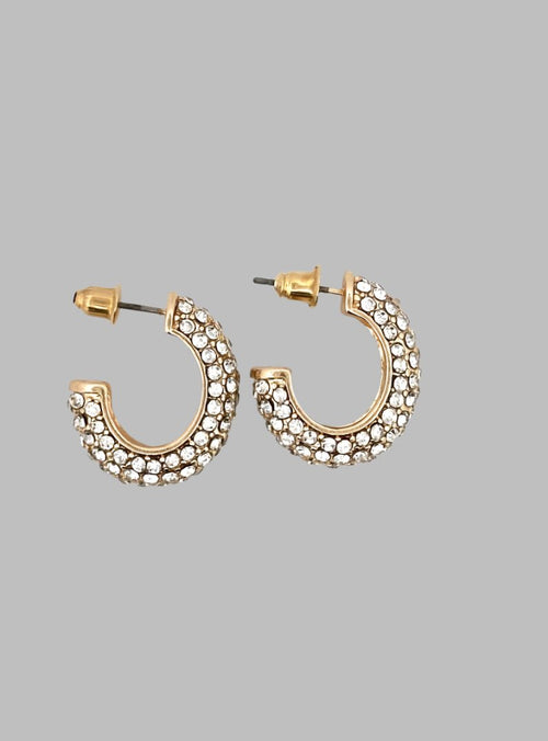 Pave Set Hoop - Chandeliers Boutique ny