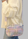 Plaid Flannel Crossbody Bag - Chandeliers Boutique ny