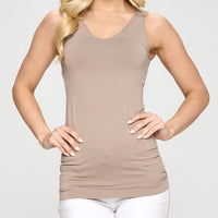 Reversible V or U Neckline Seamless Tank - Chandeliers Boutique ny