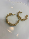Rhinestone Petal Earring - Chandeliers Boutique ny