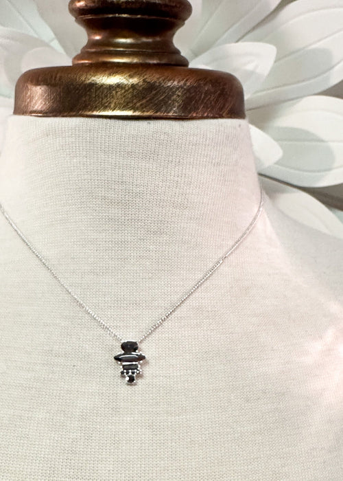 Staggered Hematite Pendant Necklace - Chandeliers Boutique ny